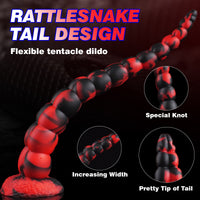 Kamanda 14.7“ Long Tentacle Dildo With Anal Beads - ADST