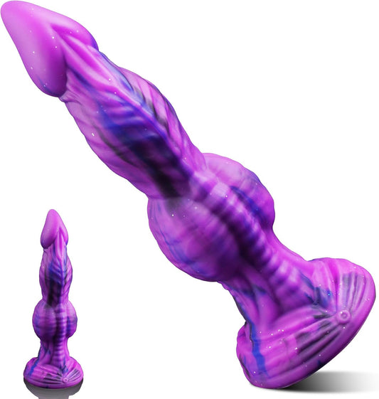 Claire 9.8" Dragon Dildo Monster Dildo Knot Dildo - ADST