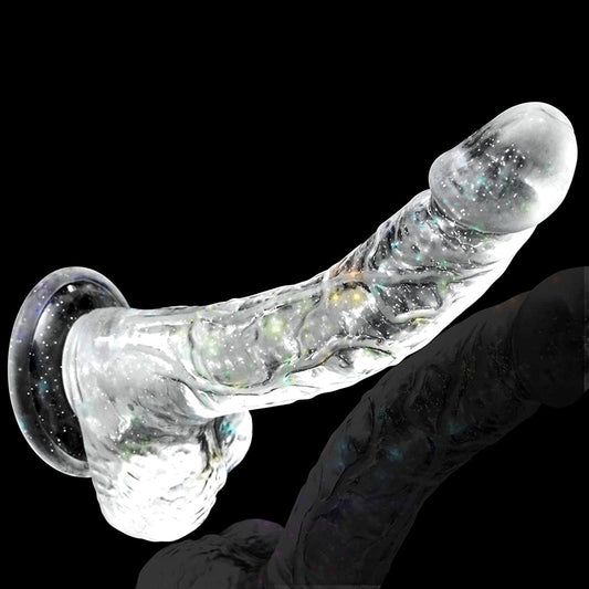 Apollo 8.3" Realistic Dildo With A Transparent Body - ADST