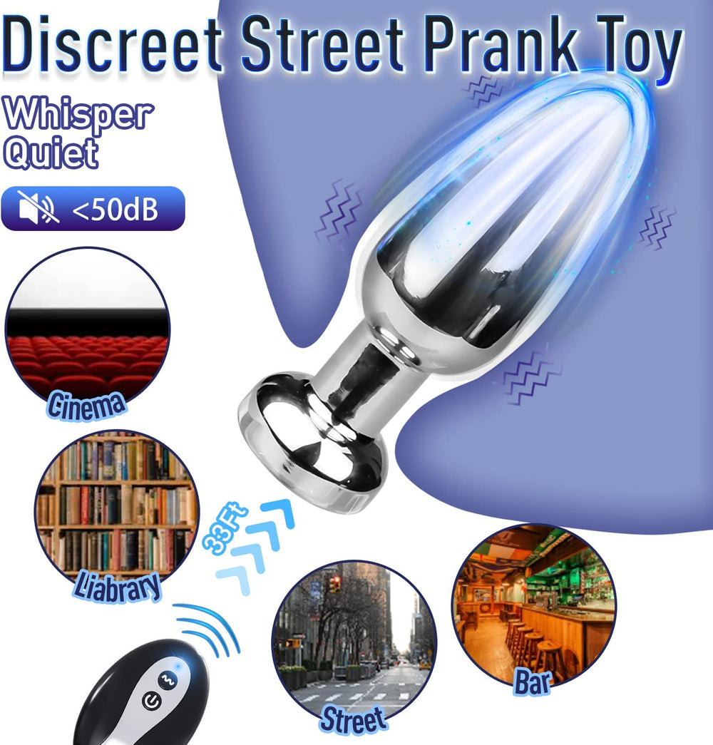 Aaron Anal Vibrator & Butt Plug With 10 Vibration Modes - ADST
