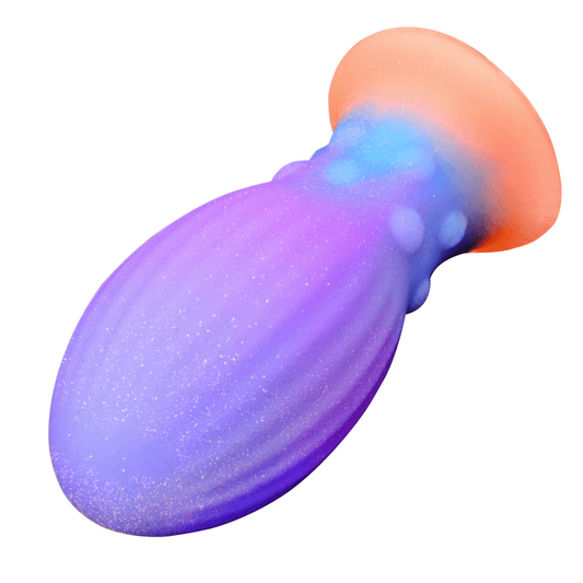 Aurora Luminous Butt Plug Anal Toy With Soft Liquid Silicone Material - ADST