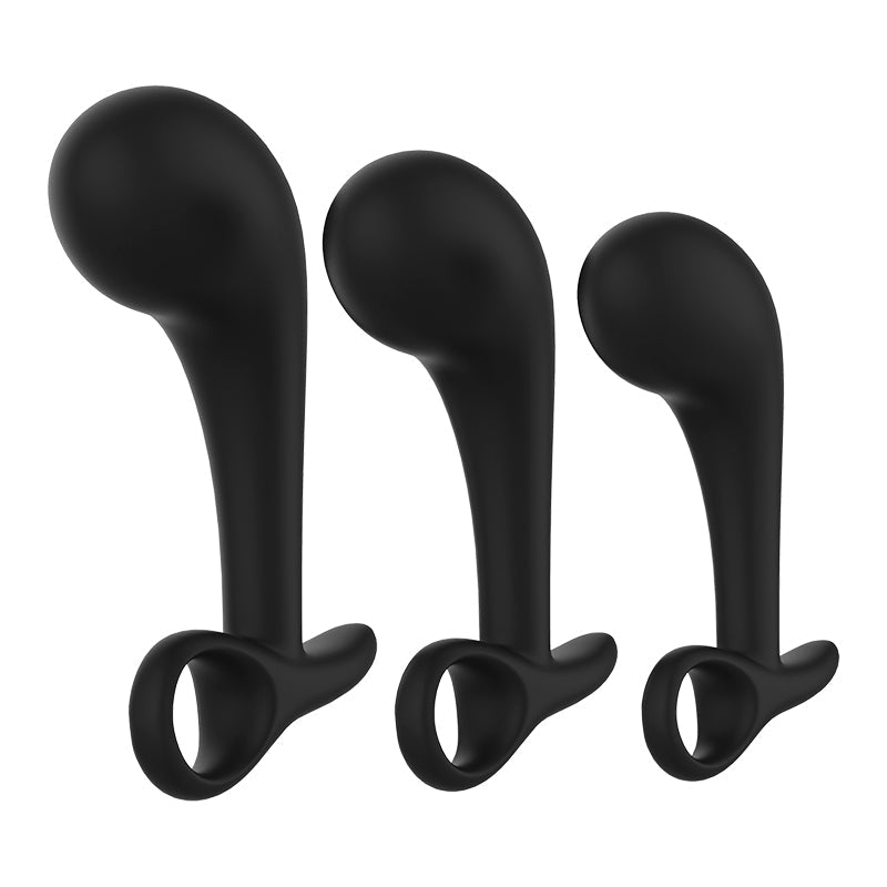Bobo Butt Plug Anal Plug Set Prostate Stimulator Made of Liquid Silicone - ADST