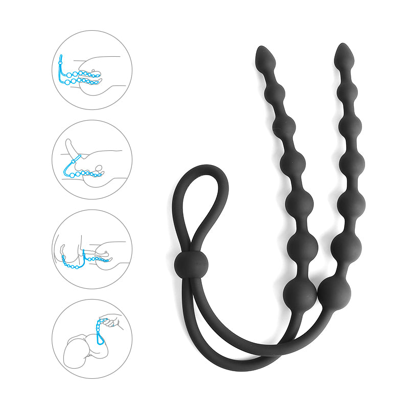 Fairy Rope-Anal Beads Cock Ring & Versatile BDSM Tool For Anal Stimulation - ADST