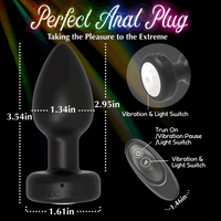 Illusion 3.54'' Butt Plug Anal Vibrator With 7 Powerful Vibration Modes - ADST