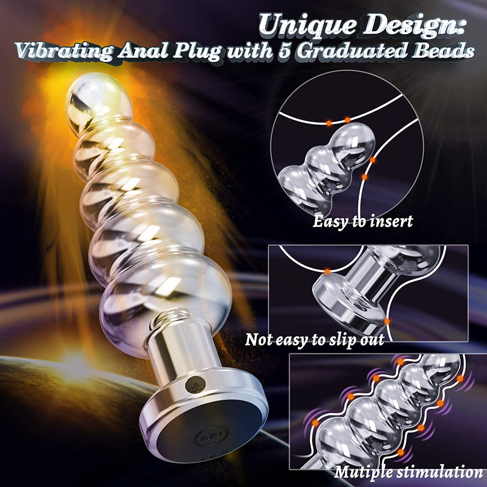 Serac - Butt Plug Anal Vibrator With 10 Vibrating Modes - ADST
