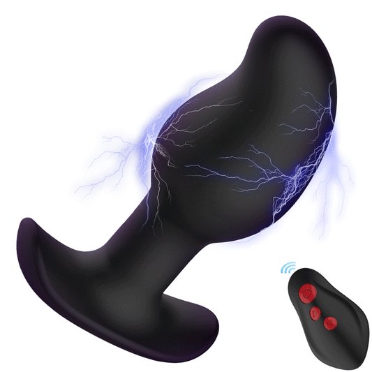 Summanus Mango-Electric Shock Prostate Stimulation Anal Plug With 8 Vibration Modes - ADST